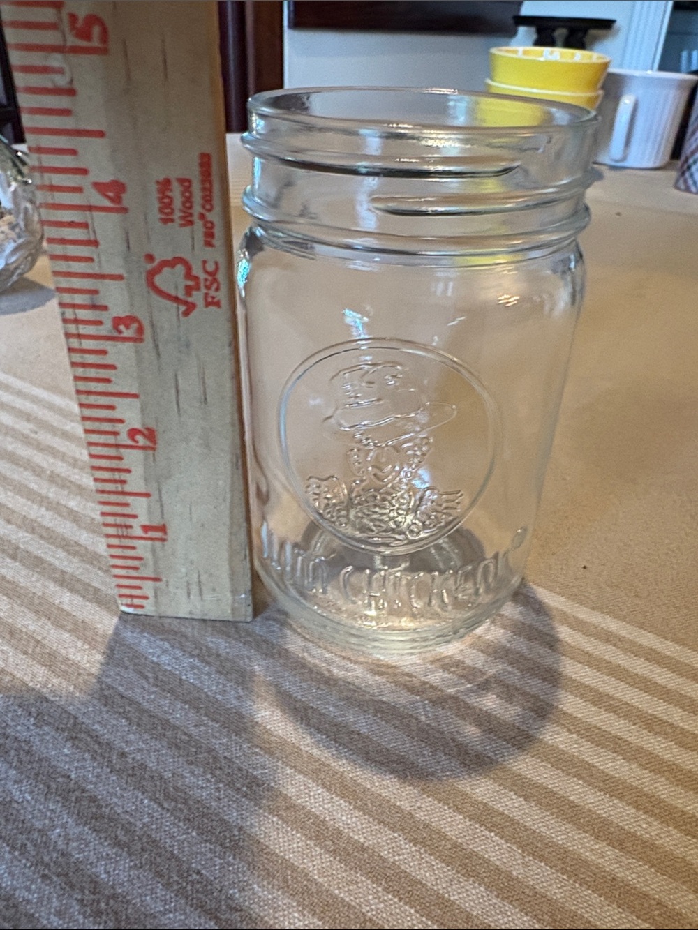 Kilner Clear Glass Mason Jar with Embossed Logo - Clear